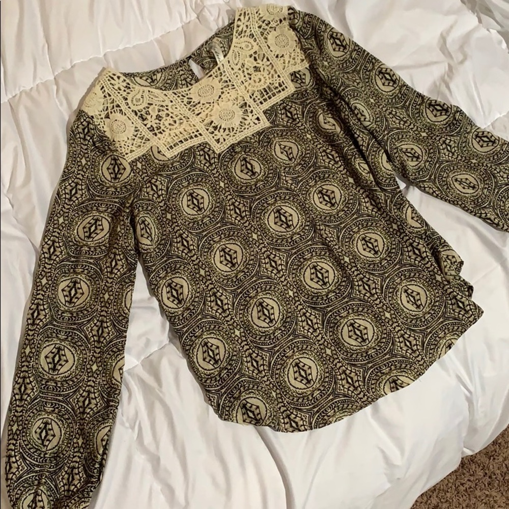 Tan blouse
